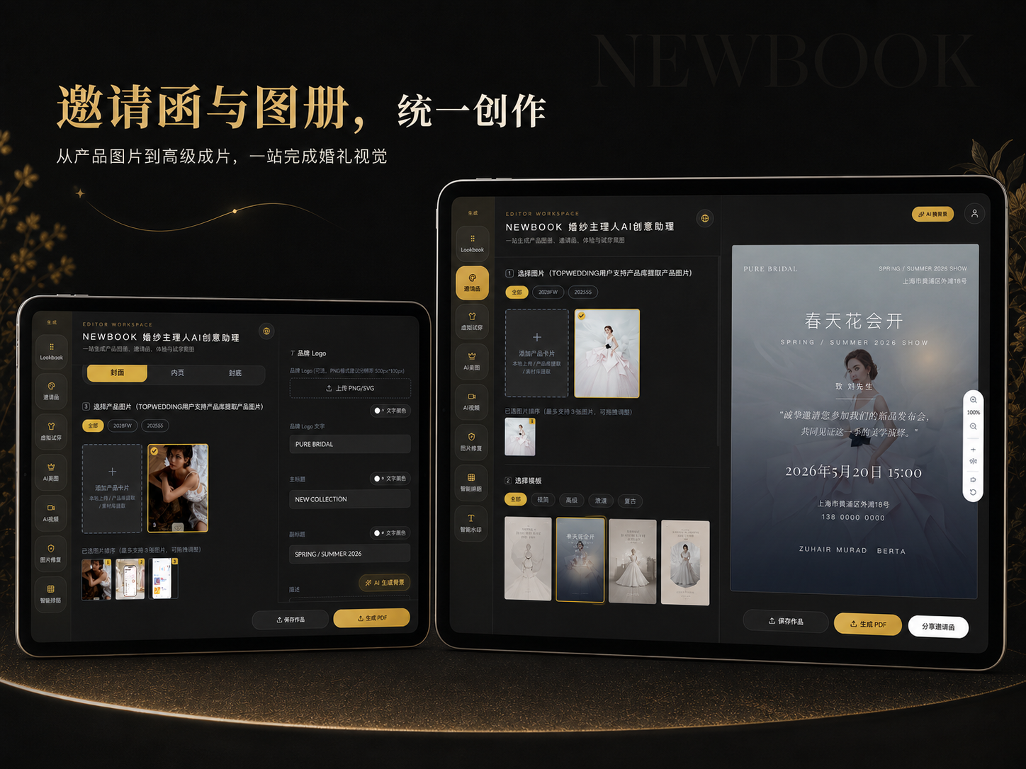 NEWBOOK 图册与邀请函创作预览